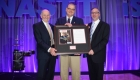 Benjamin Media CEO/Trenchless Technology publihser Bernie Krzys, Jim Rankin and Benjamin Media president Rob Krzys.