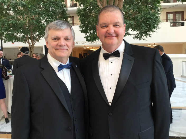 Willmets and Rankin No-Dig 2017 Mike Willmets, NASTT executive director, with Jim Rankin, NASTT Chair Award for Lifetime Service award honoree.