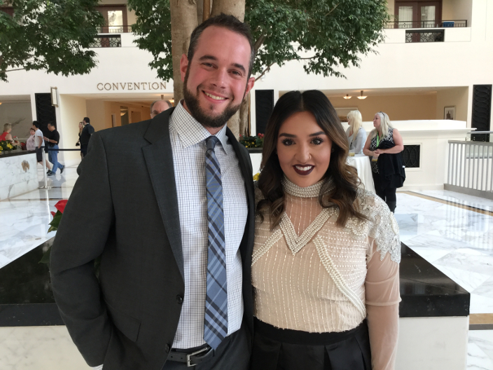 Young Trenchless Pros Amana Larsen Amana Arayan, LMK Technologies, and Christopher Larson, C&L Underground received the Trent Ralston Award for Young Trenchless Achievement.