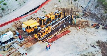 Crossing Under the Rio Grande for the Impulsora Pipeline rio grande crossing jobsite