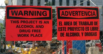 Addressing Impairment in the Workplace drug free worksite sign