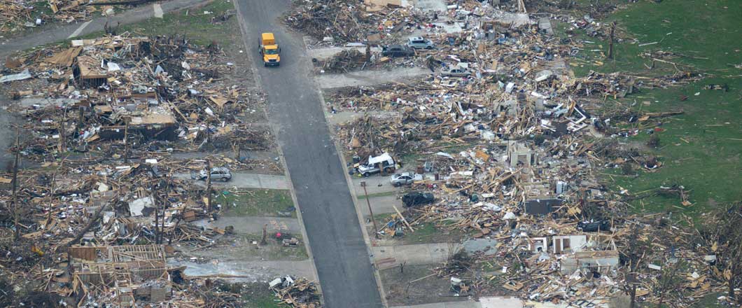 tornado damage in Joplin, Missouri
