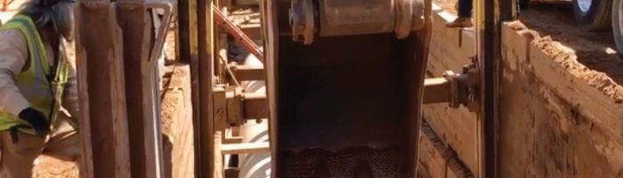 trench and excavator