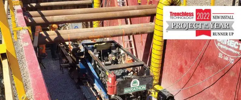 2022 Trenchless Technology Project of the Year New Install Runner Up