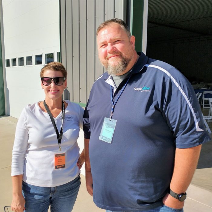 Trenchless Technology editor Sharon Bueno visiting RapidView