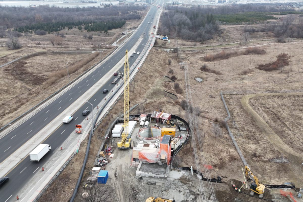 Queen Street East Microtunnel Site