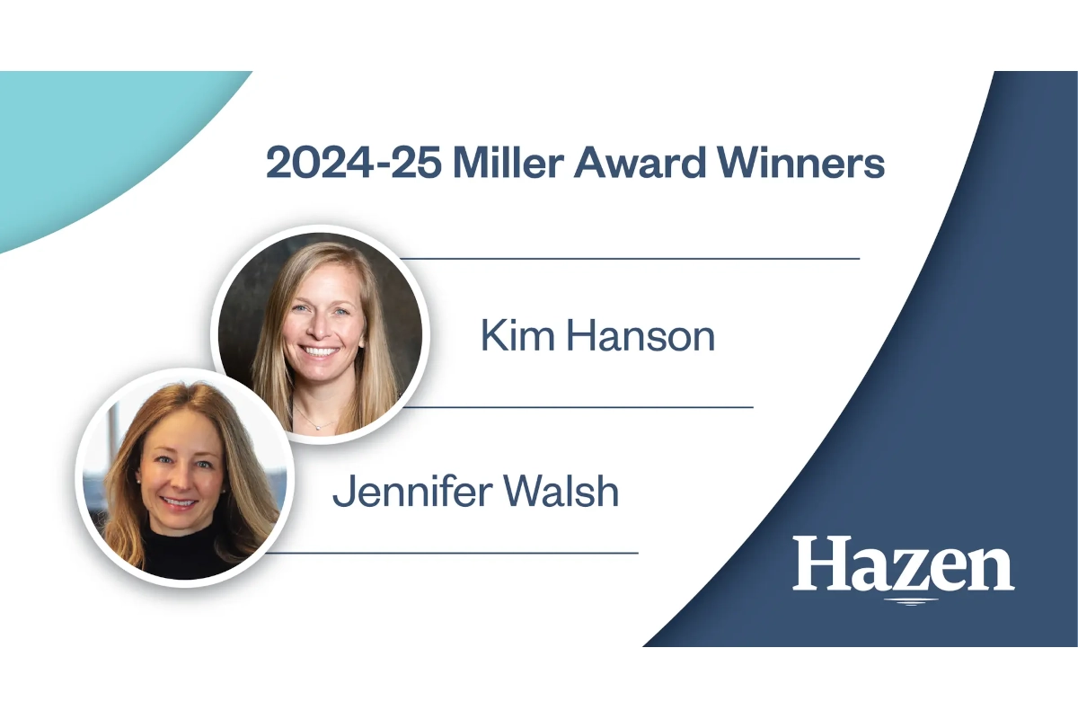 Hazen and Sawyer 2025 Miller Founders' Award Recipients