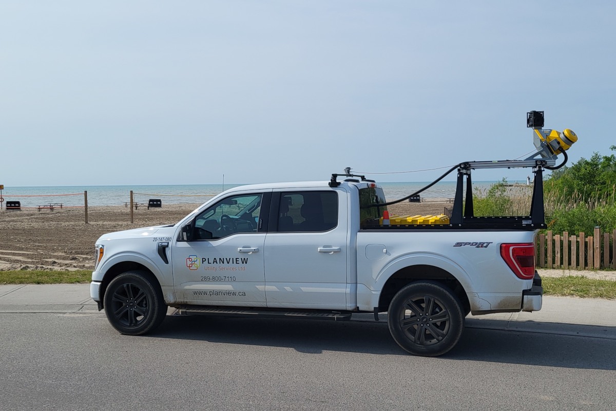 Planview Utility Services SUE investigation at the beach.