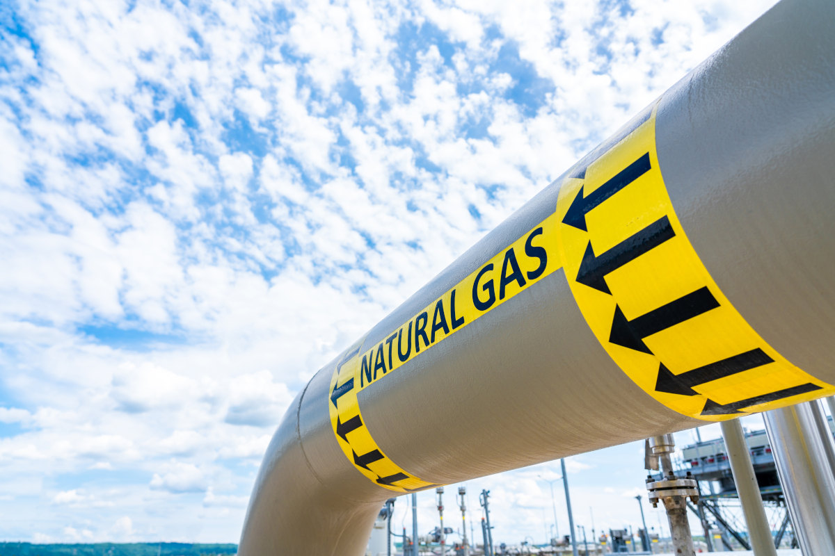 Natural Gas Pipeline at Compressor Station