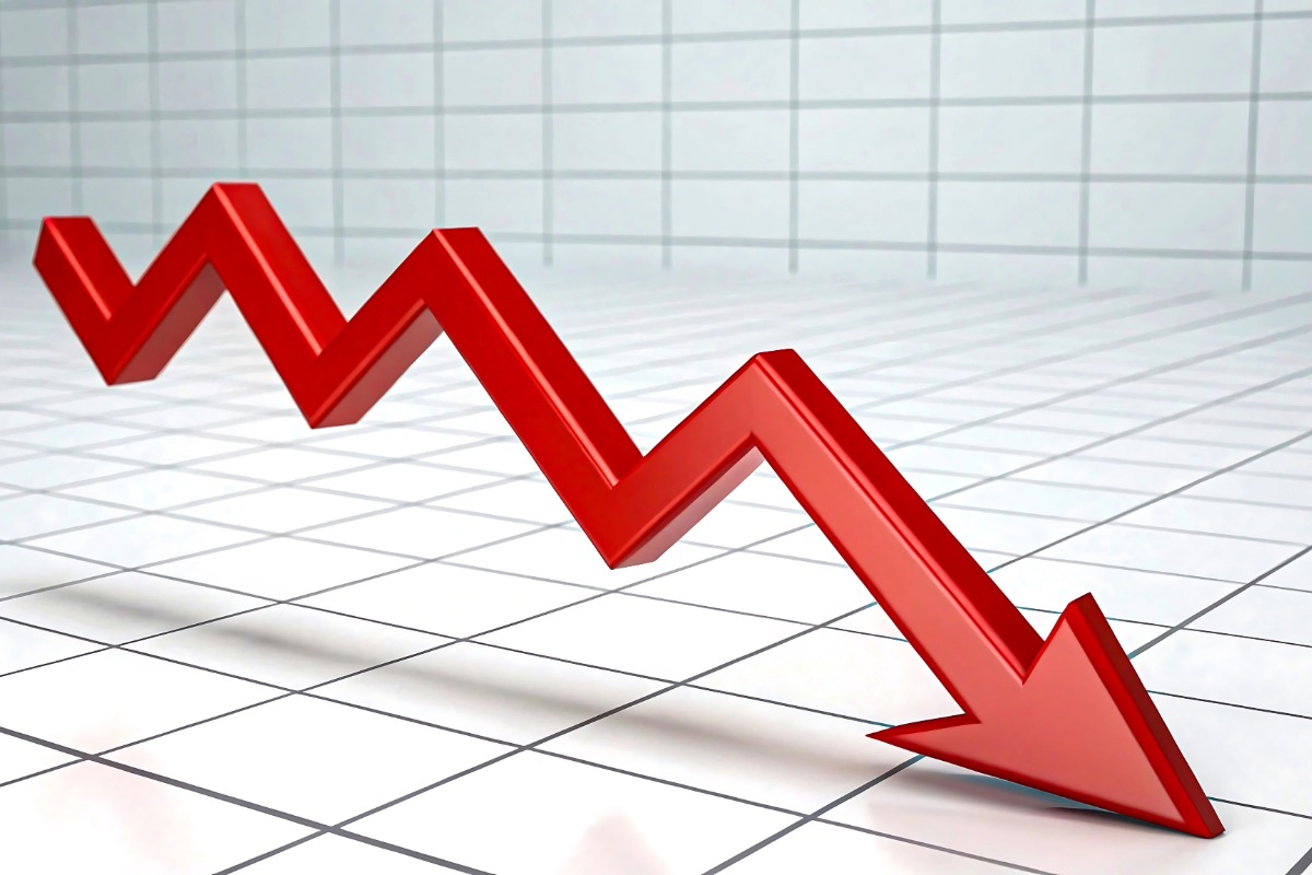Graph Showing Drop