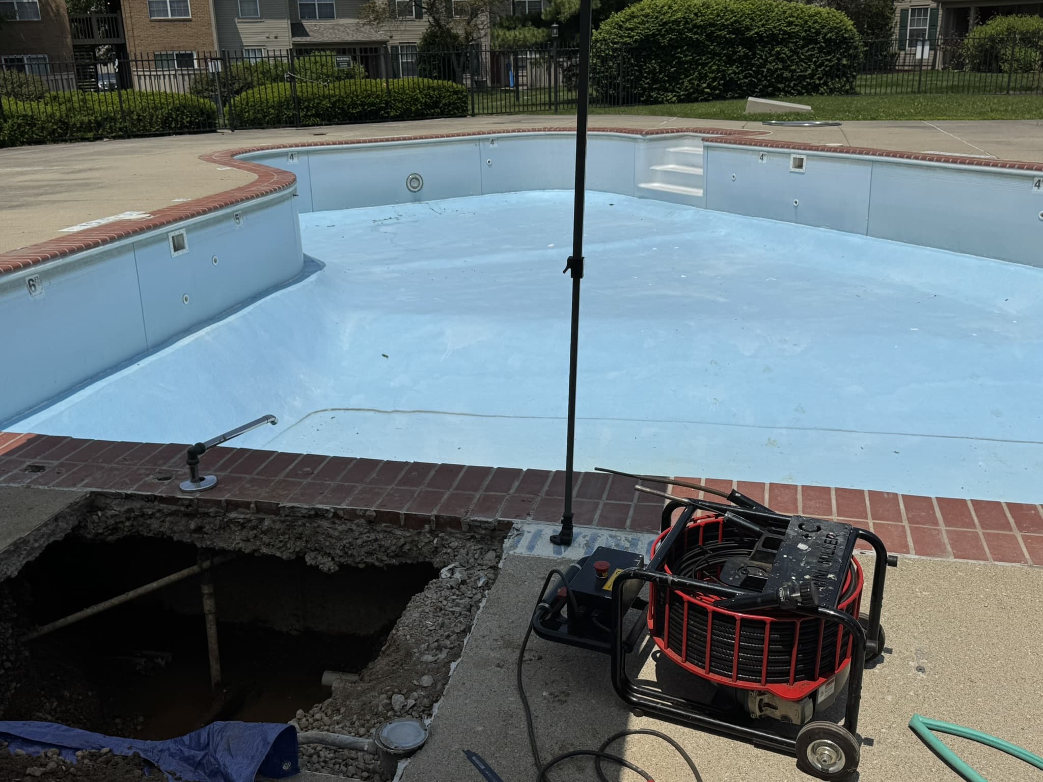 Roto-Rooter used trenchless rehabilitation to save pool and the  residents' summer.