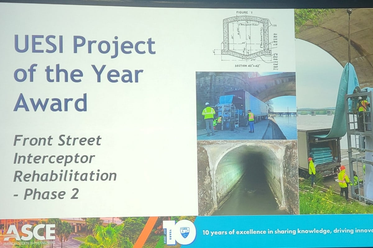 UESI Project of the Year Award 2025 - Front Street Interceptor 