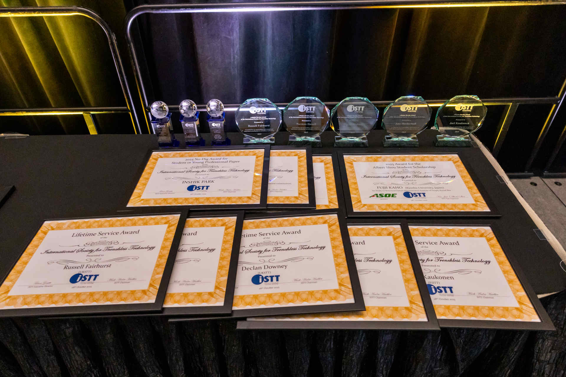 The ISTT Gala Dinner included the annual ISTT Awards ceremony
