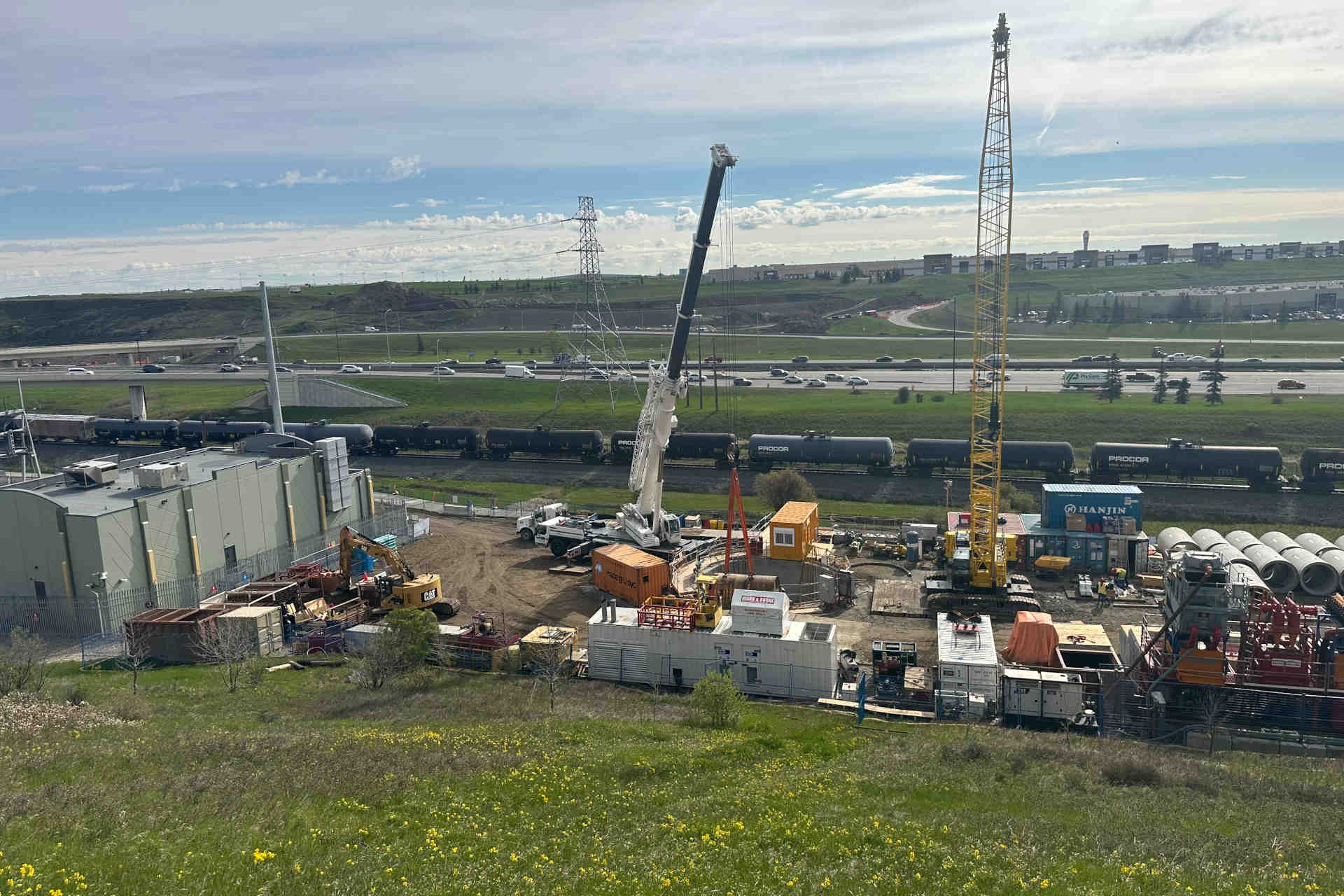 Nose Creek Sanitary Sewer microtunnellingw ork engineering provided by Jacobs.