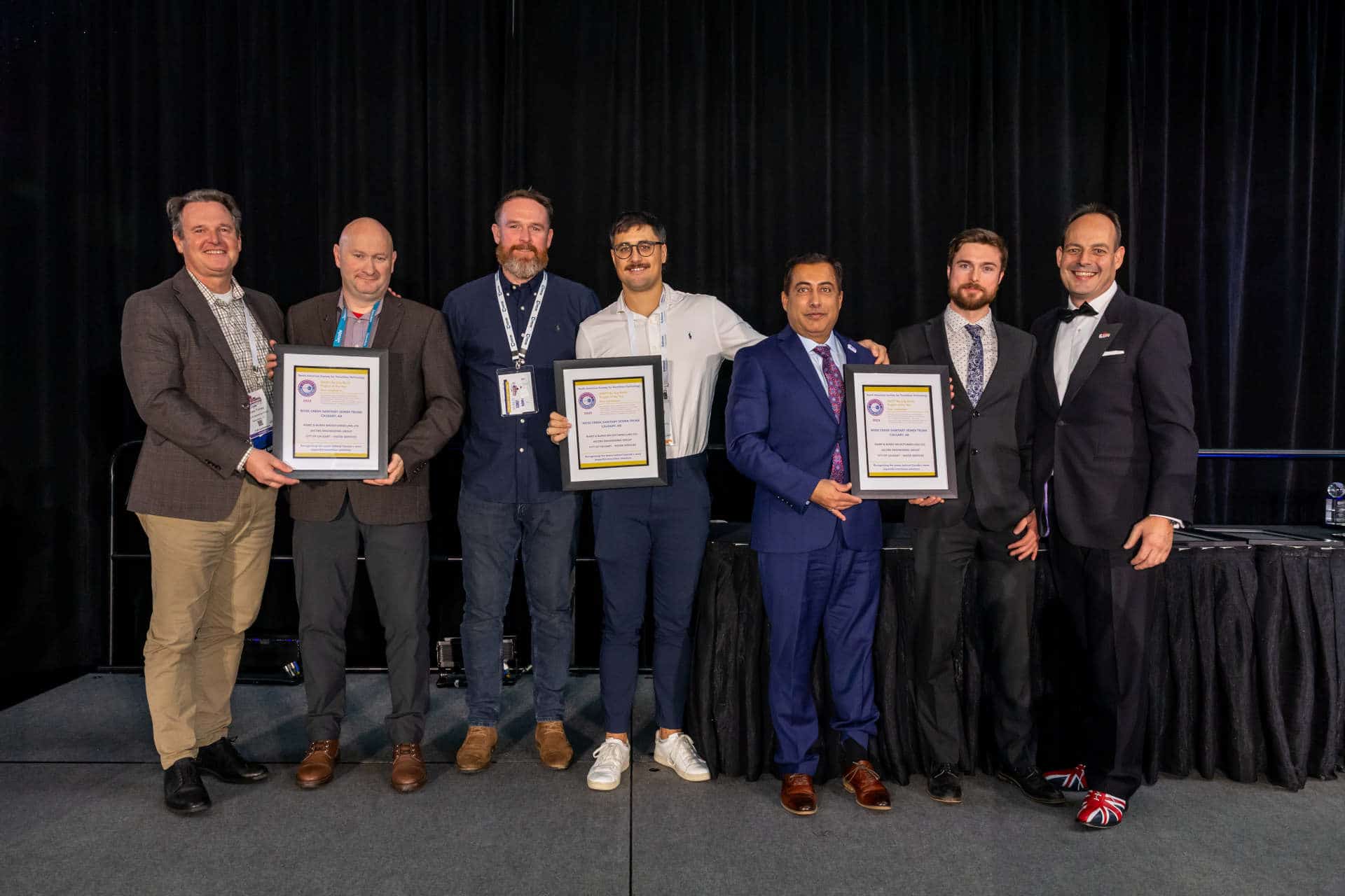 Nose Creek project team at No-Dig North 2025.