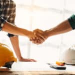 construction team shake hands