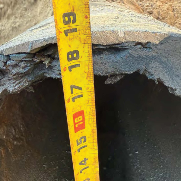 Pipe cleaning results in Battle Creek.