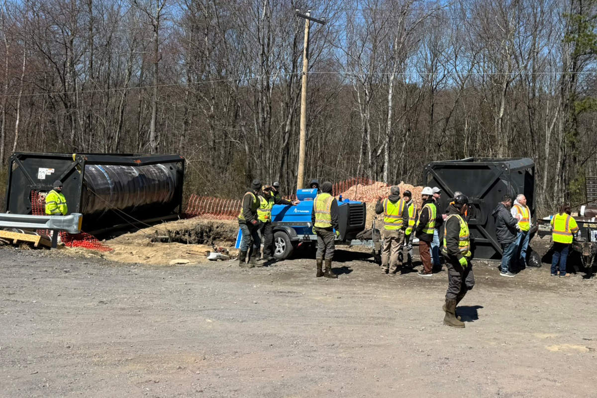 Primus Line and Advantage Reline FFRP jobsite in Hazelton, PA.