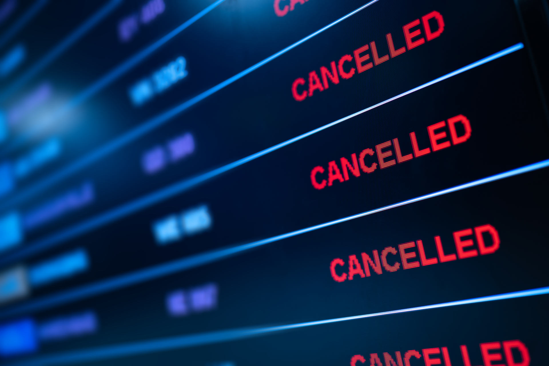 Flights Canceled Board